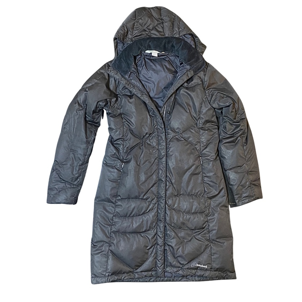 Cloudveil | Duck Down Women’s Size Medium Long Black Puffer With Hood